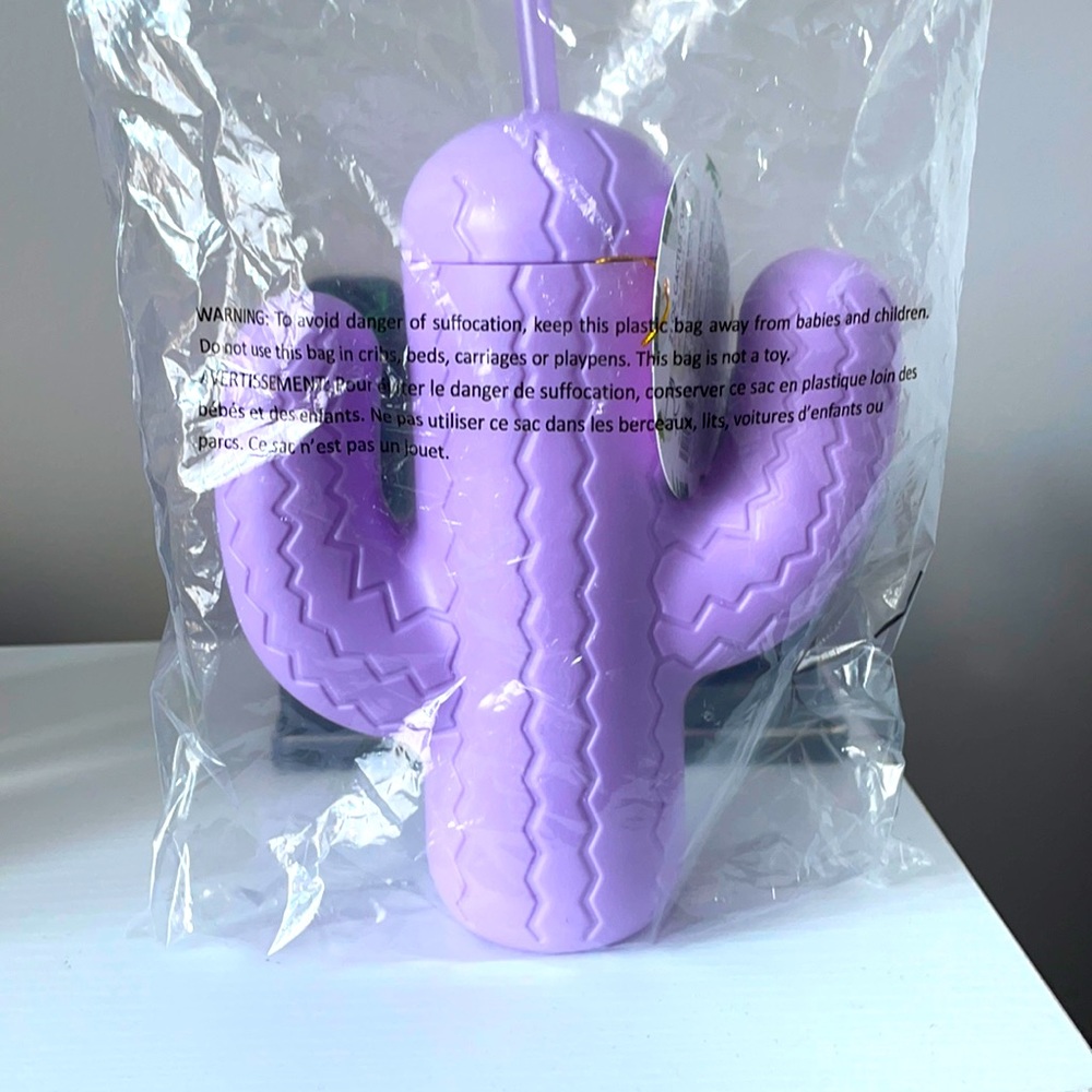 Purple Cactus Drinking Cup